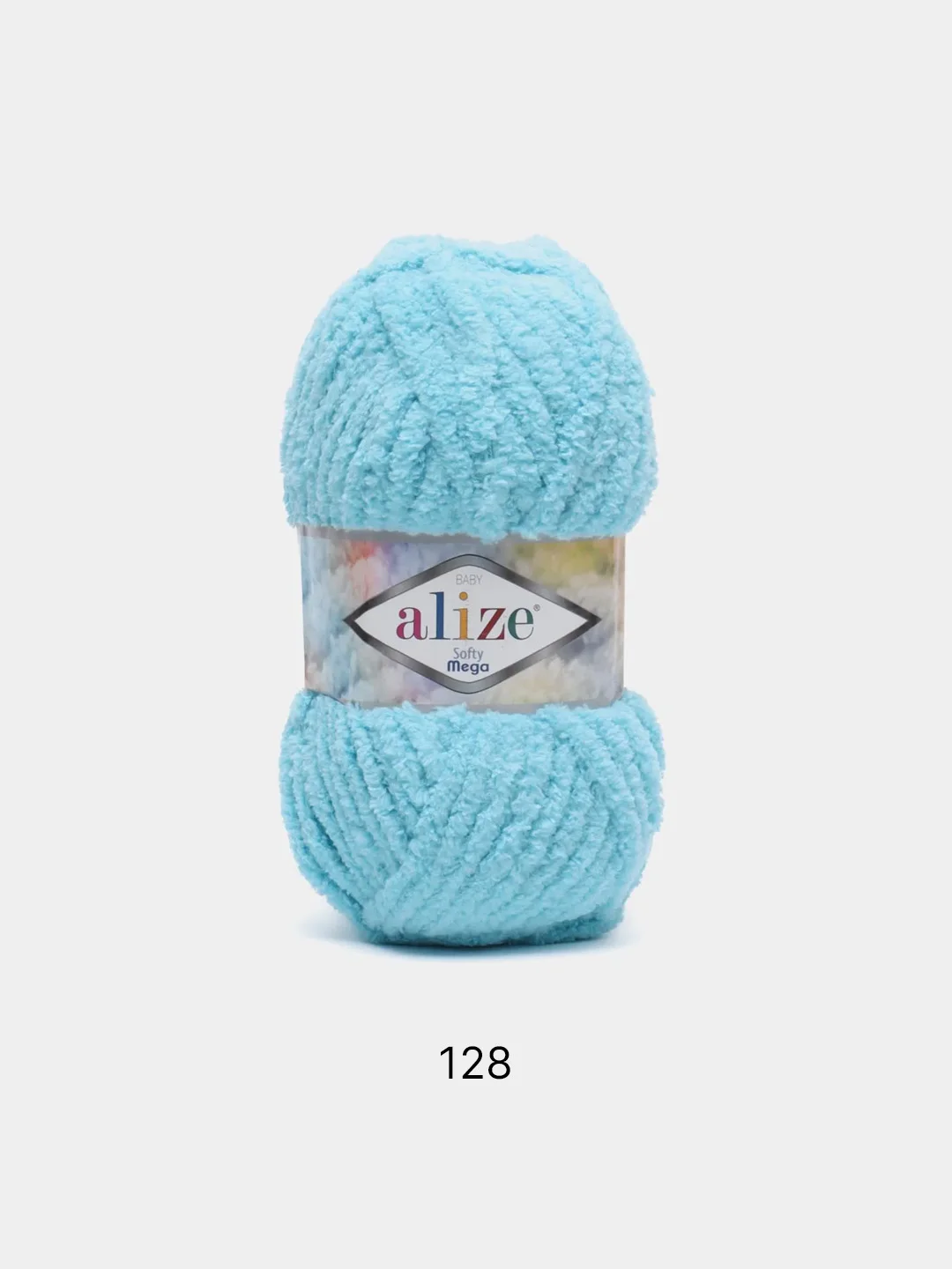 Лазурный пряжа Alize Softy mega (Ализе софти мега), 100 г, 70 м