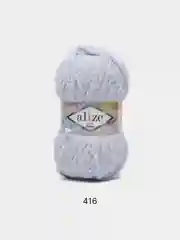 Серебряный пряжа Alize Softy mega (Ализе софти мега), 100 г, 70 м