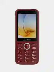 Бордовый мобильный телефон Maxvi K15n, С КАМЕРОЙ, АККУМУЛЯТОР 1400мАч