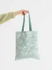 Лайм шоппер хлопковый, двухсторонний