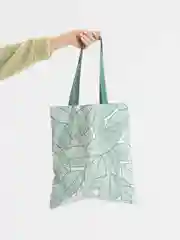 Лайм шоппер хлопковый, двухсторонний