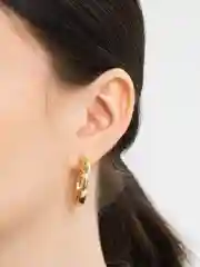 Бронзовый серьги-кольца женские