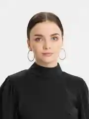 Горчичный длинные серьги-подвески, с жемчугом, массивные