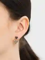 Серьги "2 сердца"