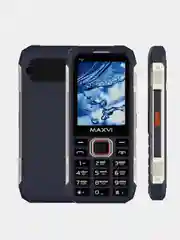 Темно-синий мобильный телефон Maxvi T12, С КАМЕРОЙ, ФУНКЦИЯ POWER BANK, АККУМУЛЯТОР 2500мАч
