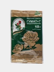 Удобрение ГУМАТ +7 микроэлементов, для замачивания семян/ для рассады/ порошок, 10 г