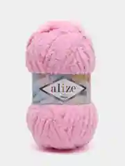 Розовый пряжа Alize Softy mega (Ализе софти мега), 100 г, 70 м