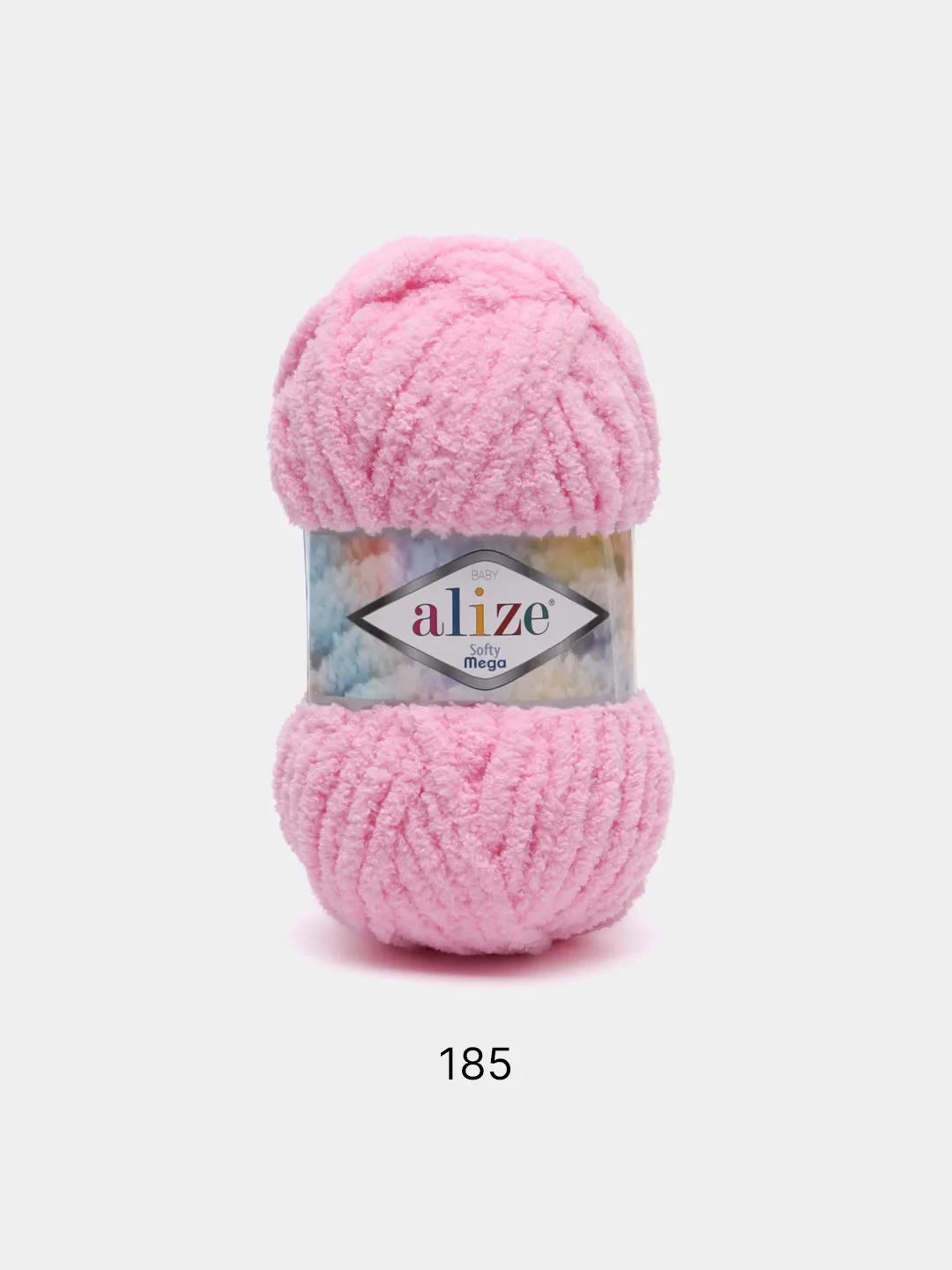 Розовый пряжа Alize Softy mega (Ализе софти мега), 100 г, 70 м