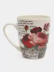 Алый кружка с ложкой в подарочной упаковке