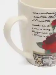 Алый кружка с ложкой в подарочной упаковке
