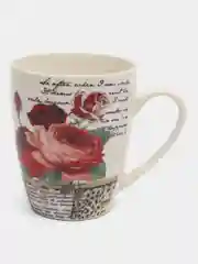 Алый кружка с ложкой в подарочной упаковке