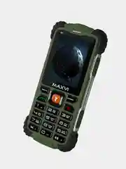 Зеленый мобильный телефон Maxvi R1, ЗАЩИТА ОТ ВЛАГИ И ПЫЛИ, АККУМУЛЯТОР 1800мАч