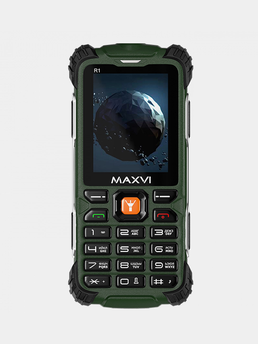 Мобильный телефон Maxvi R1, ЗАЩИТА ОТ ВЛАГИ И ПЫЛИ, АККУМУЛЯТОР 1800мАч  купить по цене 2840.5 ₽ в интернет-магазине KazanExpress