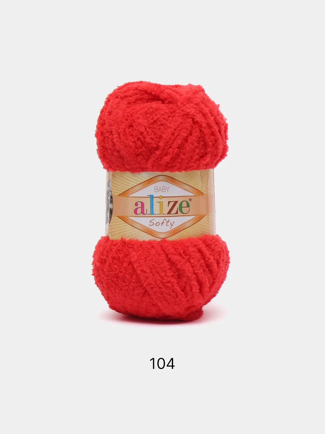 Оранжевый пряжа для вязания Alize Softy baby/ Ализе Софти Турция / пряжа для игрушек и детских вещей