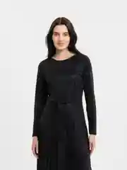 Черный платье вечернее женское, плиссе, длинное