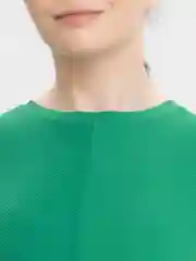 Зеленый лонгслив укороченный, женский