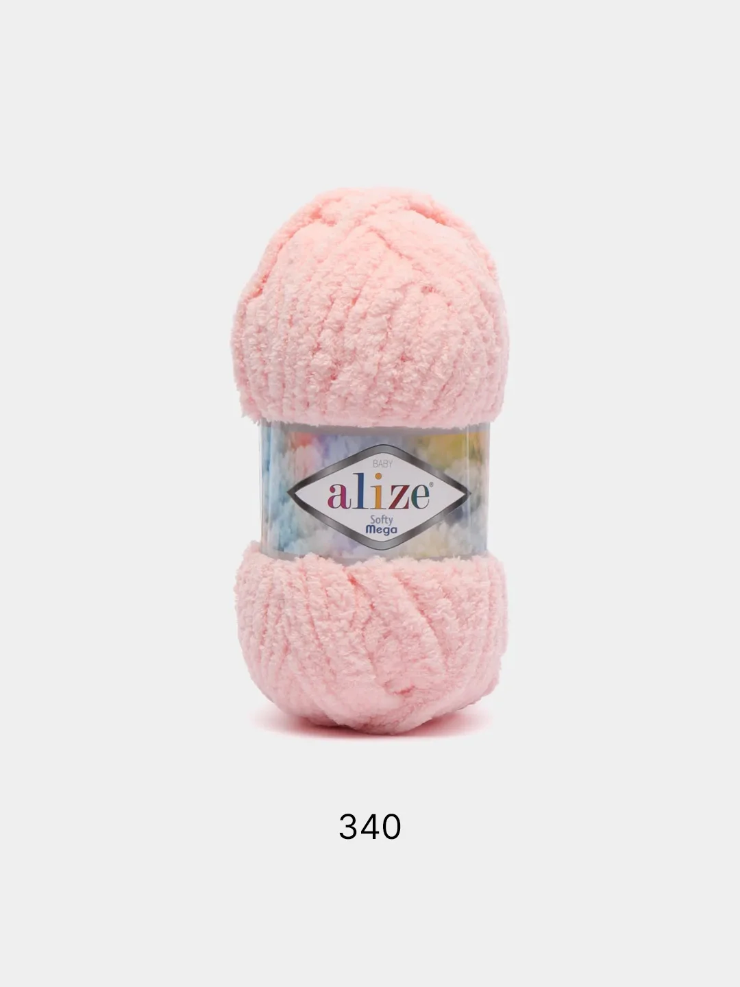 Конфетный пряжа Alize Softy mega (Ализе софти мега), 100 г, 70 м