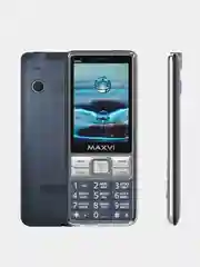 Синий мобильный телефон Maxvi X900i, аккумулятор 1800 мАч