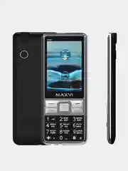 Черный мобильный телефон Maxvi X900i, аккумулятор 1800 мАч