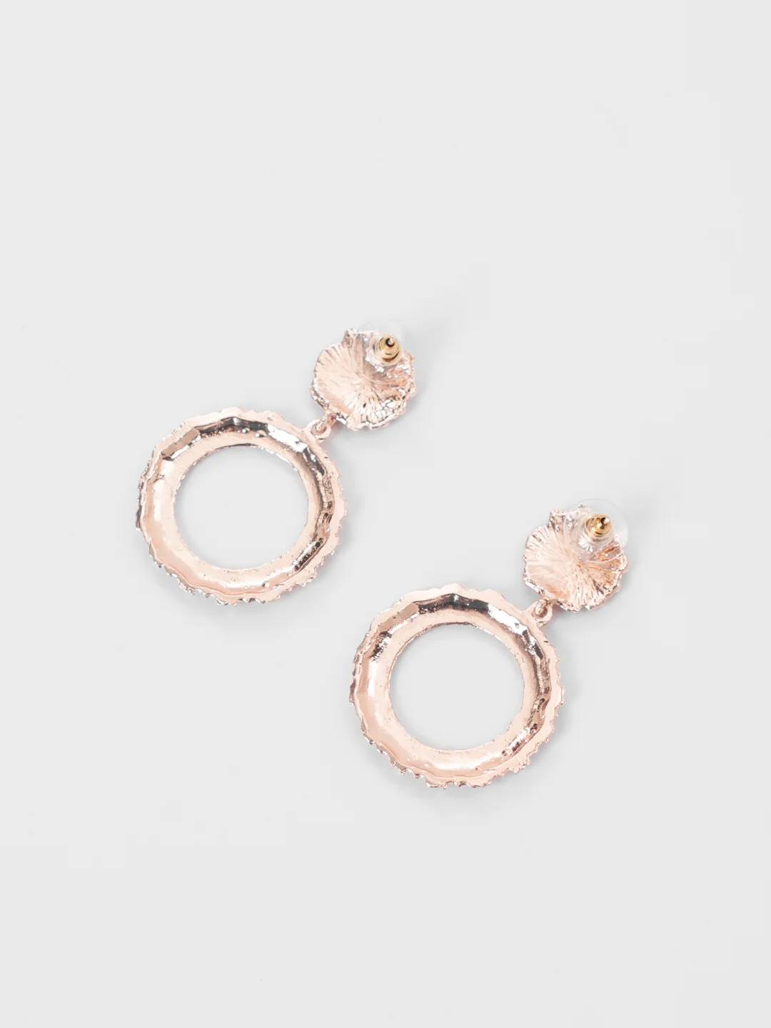 Розовый серьги подвески кольца Margarites
