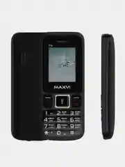 Черный мобильный телефон Maxvi C3n, аккумулятор 800 мАч