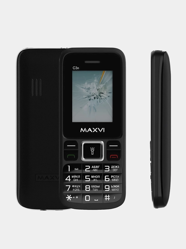 Мобильный телефон Maxvi C3n, аккумулятор 800 мАч