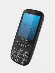 Синий мобильный телефон Maxvi B9, громкий динамик