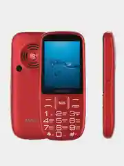 Красный мобильный телефон Maxvi B9, громкий динамик