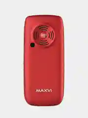 Красный мобильный телефон Maxvi B32, громкий динамик