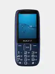 Синий мобильный телефон Maxvi B32, громкий динамик