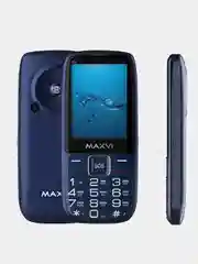 Синий мобильный телефон Maxvi B32, громкий динамик
