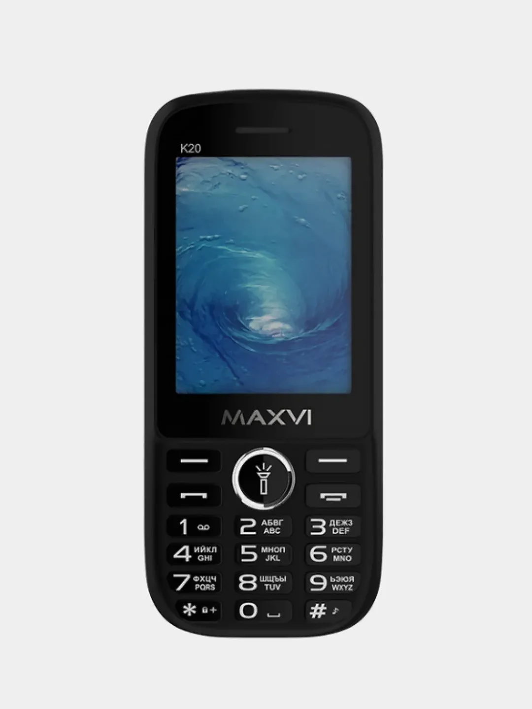 Синий мобильный телефон Maxvi K20, аккумулятор 2500 мАч