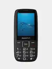 Синий мобильный телефон Maxvi B32, громкий динамик
