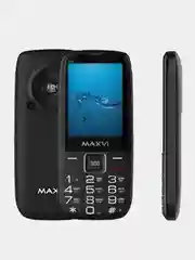 Черный мобильный телефон Maxvi B32, громкий динамик