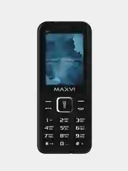 Синий мобильный телефон Maxvi K21, аккумулятор 1400 мАч