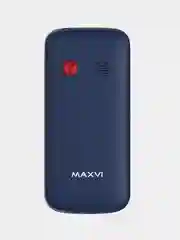 Синий мобильный телефон Maxvi B100, БОЛЬШИЕ КНОПКИ, БЕЗ КАМЕРЫ, АККУМУЛЯТОР 600мАч