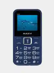 Синий мобильный телефон Maxvi B200, БОЛЬШИЕ КНОПКИ, С КАМЕРОЙ, АККУМУЛЯТОР 1400мАч