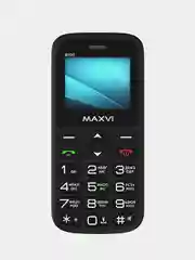 Синий мобильный телефон Maxvi B100, БОЛЬШИЕ КНОПКИ, БЕЗ КАМЕРЫ, АККУМУЛЯТОР 600мАч
