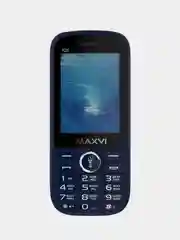 Синий мобильный телефон Maxvi K20, аккумулятор 2500 мАч