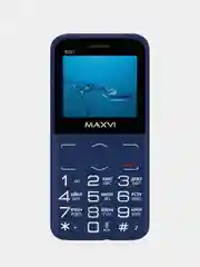 Синий мобильный телефон Maxvi B231, БОЛЬШИЕ КНОПКИ, С КАМЕРОЙ, АККУМУЛЯТОР 1400мАч