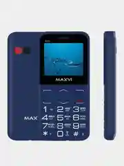 Синий мобильный телефон Maxvi B231, БОЛЬШИЕ КНОПКИ, С КАМЕРОЙ, АККУМУЛЯТОР 1400мАч