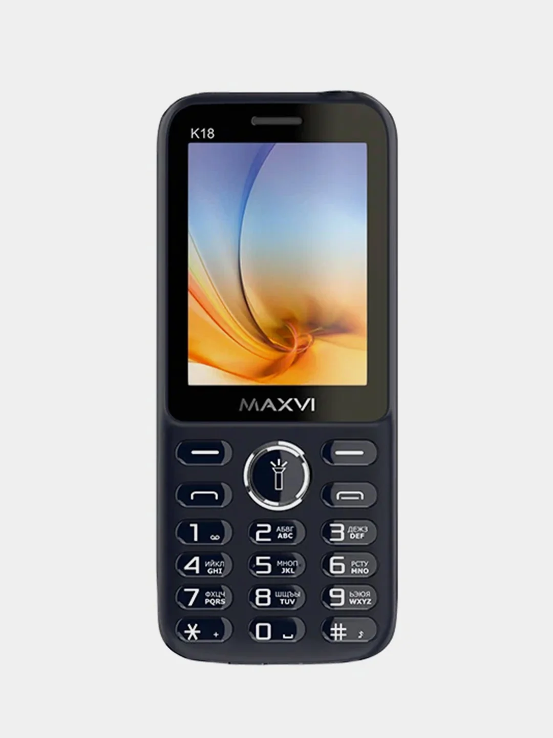 Синий мобильный телефон Maxvi K18, С КАМЕРОЙ, АККУМУЛЯТОР 800мАч