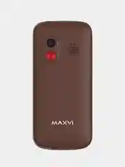 Коричневый мобильный телефон Maxvi B100, БОЛЬШИЕ КНОПКИ, БЕЗ КАМЕРЫ, АККУМУЛЯТОР 600мАч