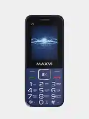 Синий мобильный телефон Maxvi P2, С КАМЕРОЙ, ФУНКЦИЯ POWER BANK, АККУМУЛЯТОР 2700мАч