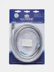 Хром шланг для душа Ganzer "Silverflrex", в виниловой оплетке, хром