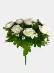 Искусственные цветы. Кустовые гвоздики (букет ) Композиция. Высота: 33 см