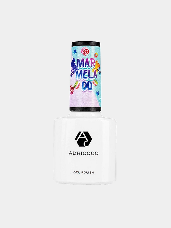 Неоновый гель-лак с разноцветной слюдой Adricoco "Marmelado"