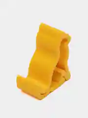 Желтый подставка для телефона настольная "Кошка"
