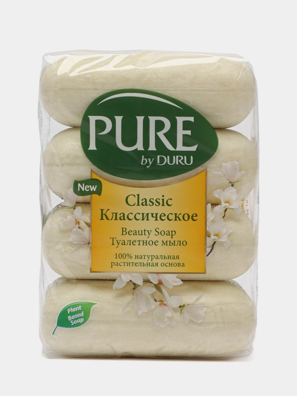 Мыло Pure by DURU, 4 штуки, 340 г