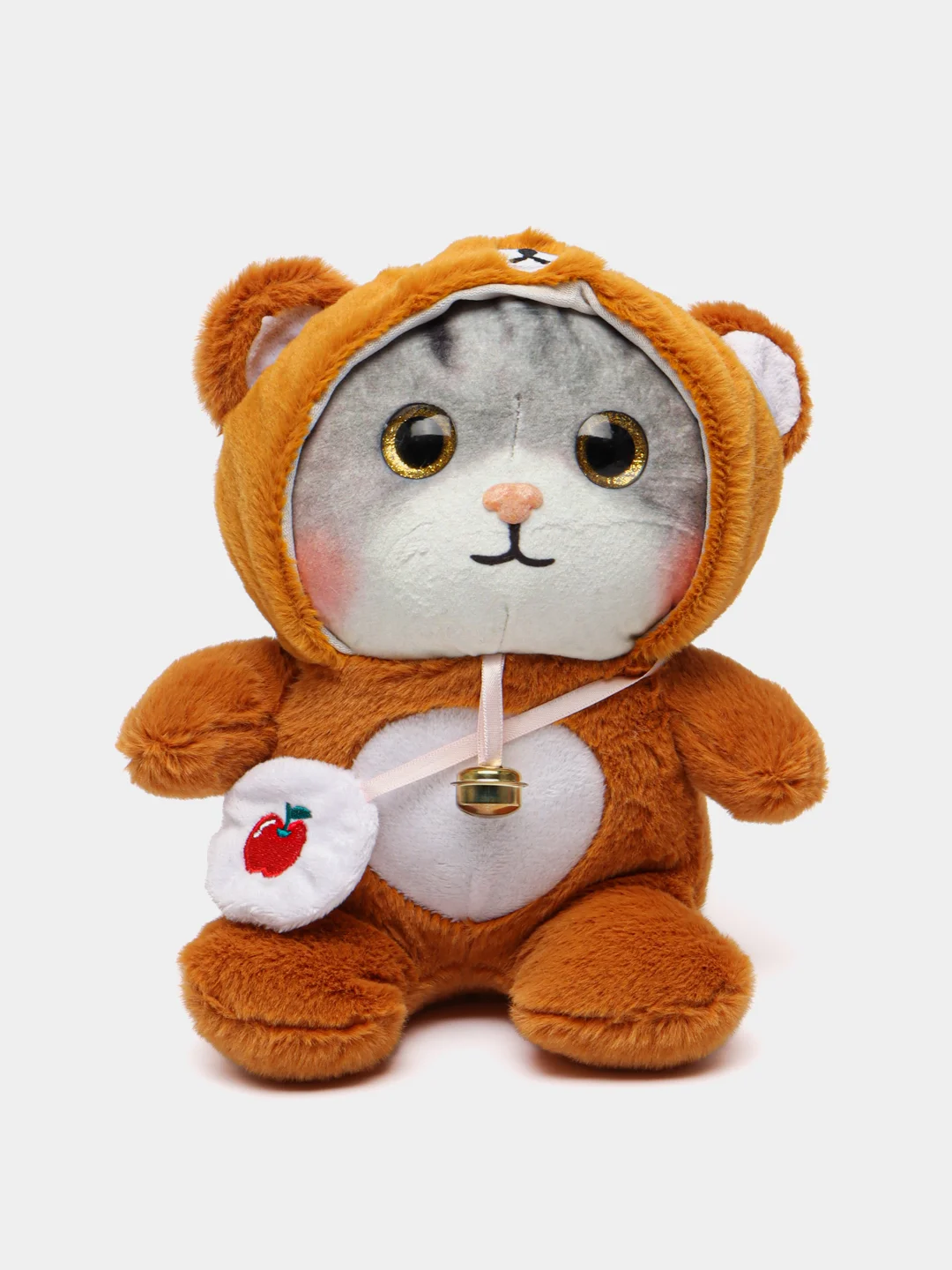 Карамельный мягкая игрушка кошка в костюме плюшевая 24 см в одежде кошка кот котенок